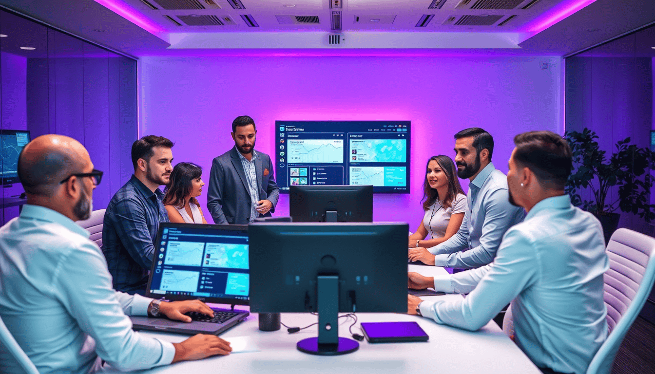 Security team in meeting